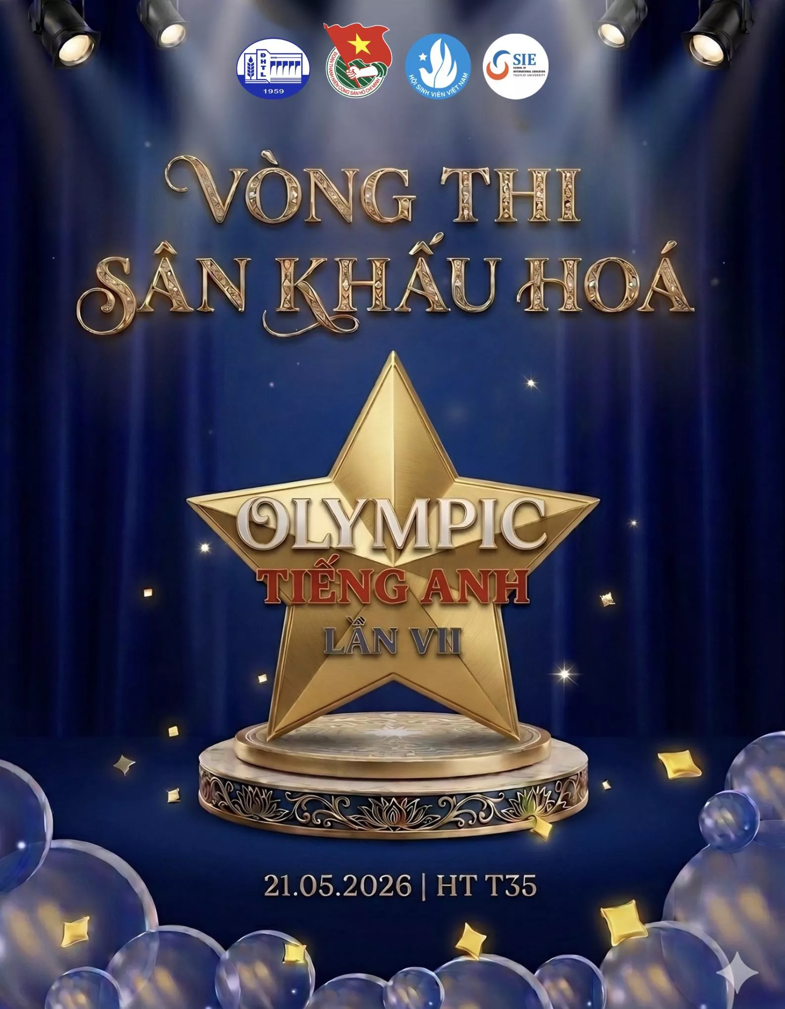 Thông báo: Kế hoạch tổ chức vòng thi Sân khấu hóa Kỳ thi Olympic Tiếng Anh năm học 2025 – 2026