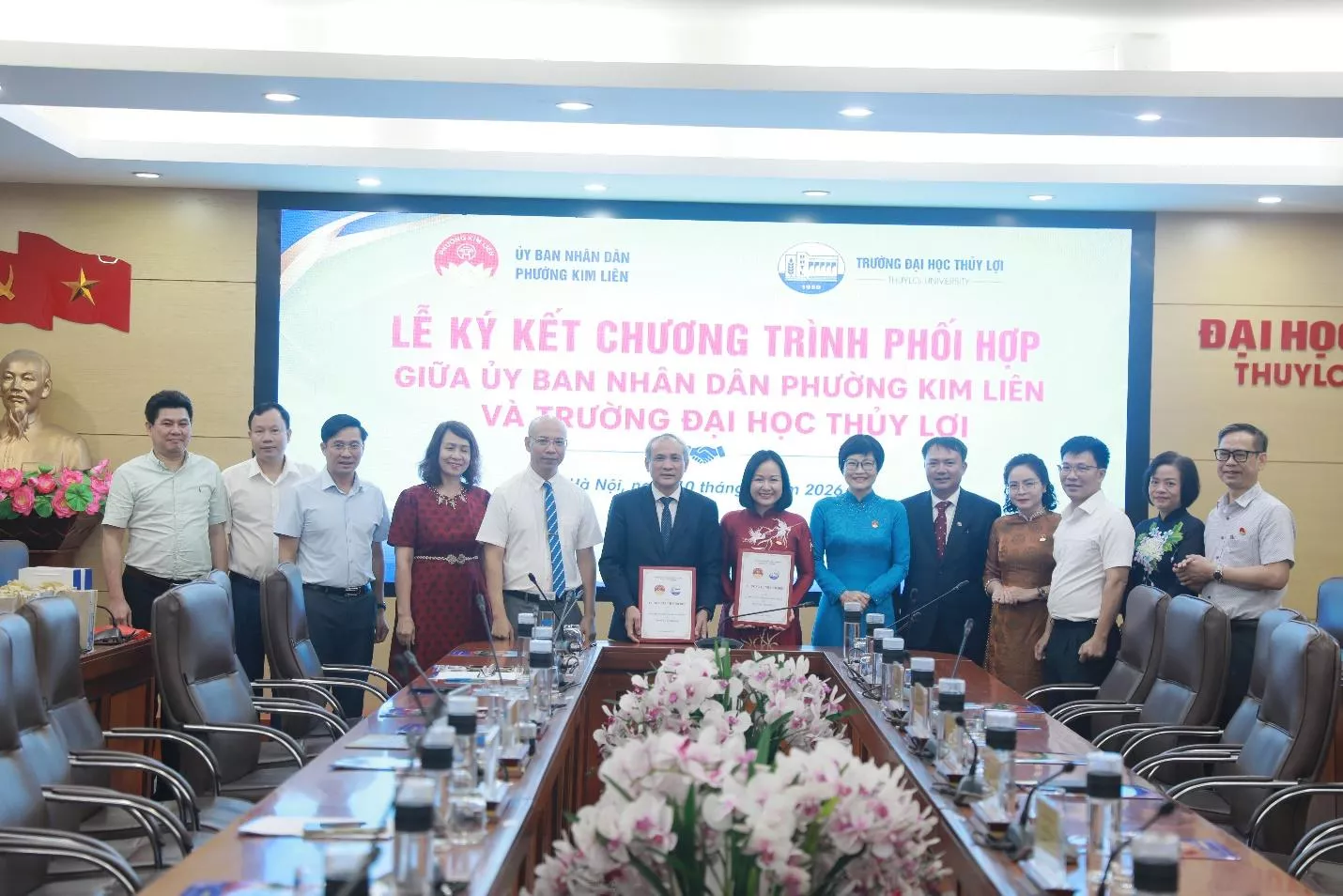 Trường Đại học Thủy lợi và phường Kim Liên tăng cường phối hợp, phát huy nguồn lực phục vụ cộng đồng