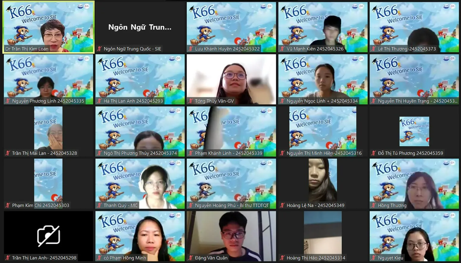 CHƯƠNG TRÌNH GẶP MẶT SINH VIÊN K66 NGÀNH NGÔN NGỮ ANH VÀ NGÔN NGỮ TRUNG QUỐC NĂM HỌC 2024 – 2025