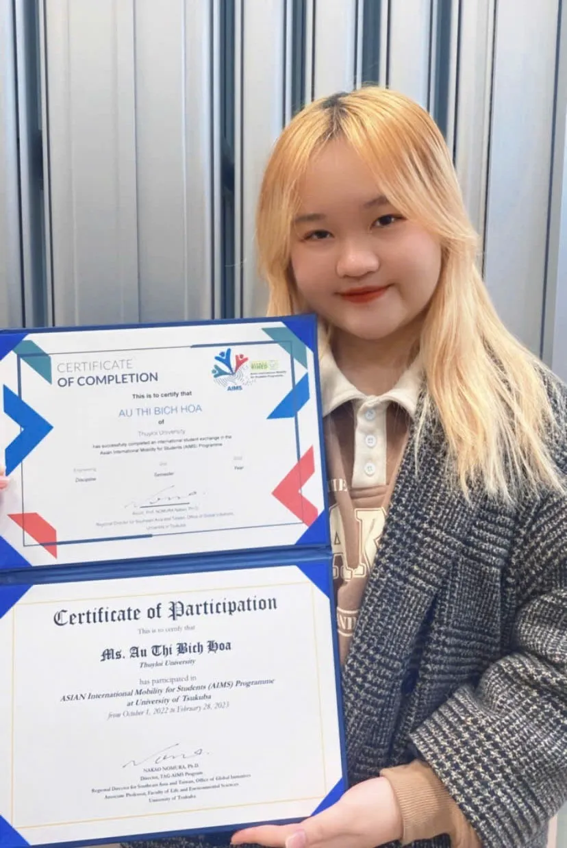 Âu Thị Bích Hòa – cựu sinh viên ưu tú lớp 62CNK “sở hữu” thành tích học tập và hoạt động nổi bật