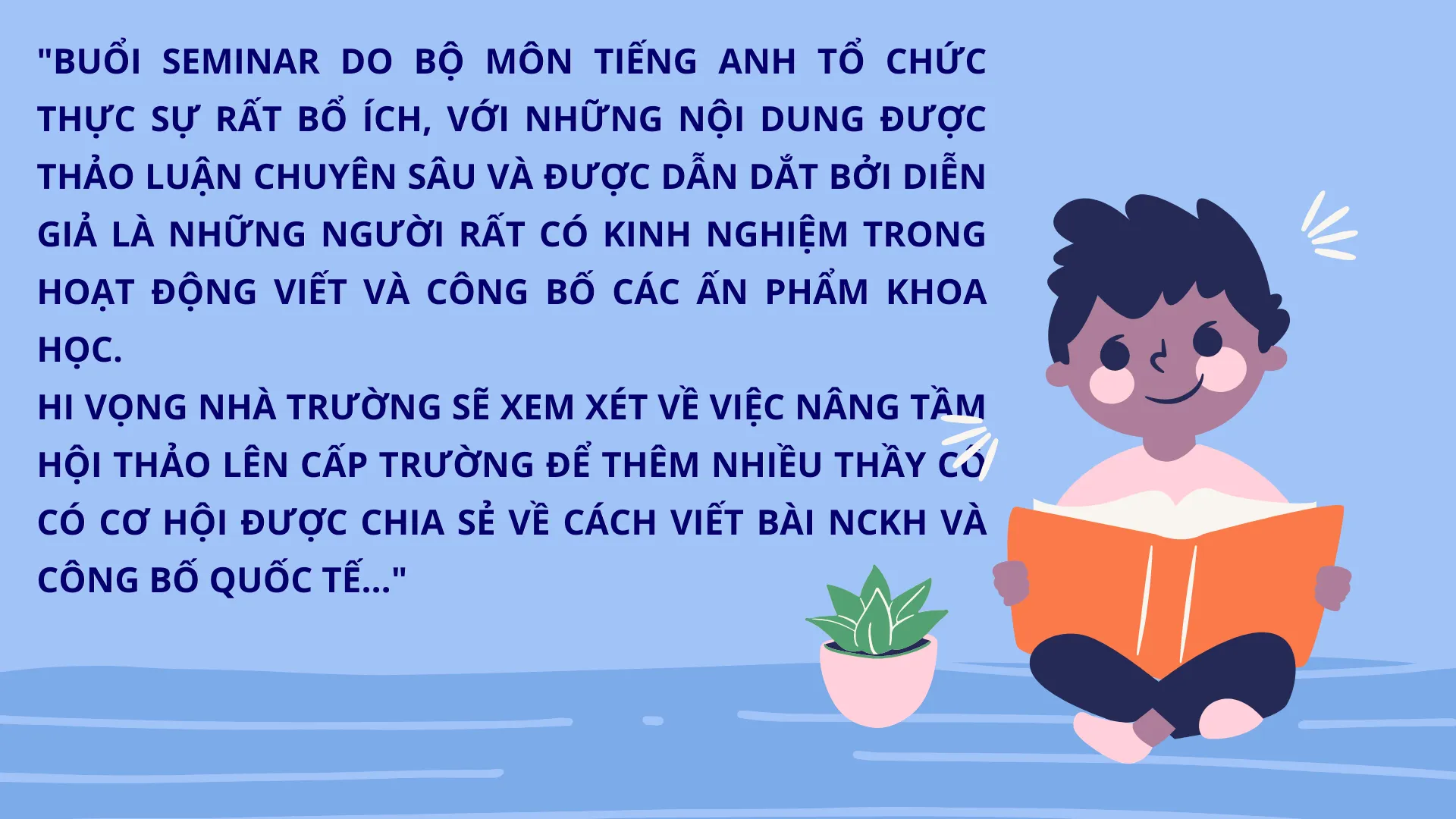 HỘI THẢO KHOA HỌC ONLINE “WRITING A RESEARCH ARTICLE IN SOCIAL SCIENCES”