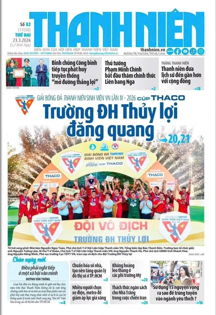 Trường ĐH Thủy lợi: Nhà vô địch toàn diện nhất của TNSV THACO cup