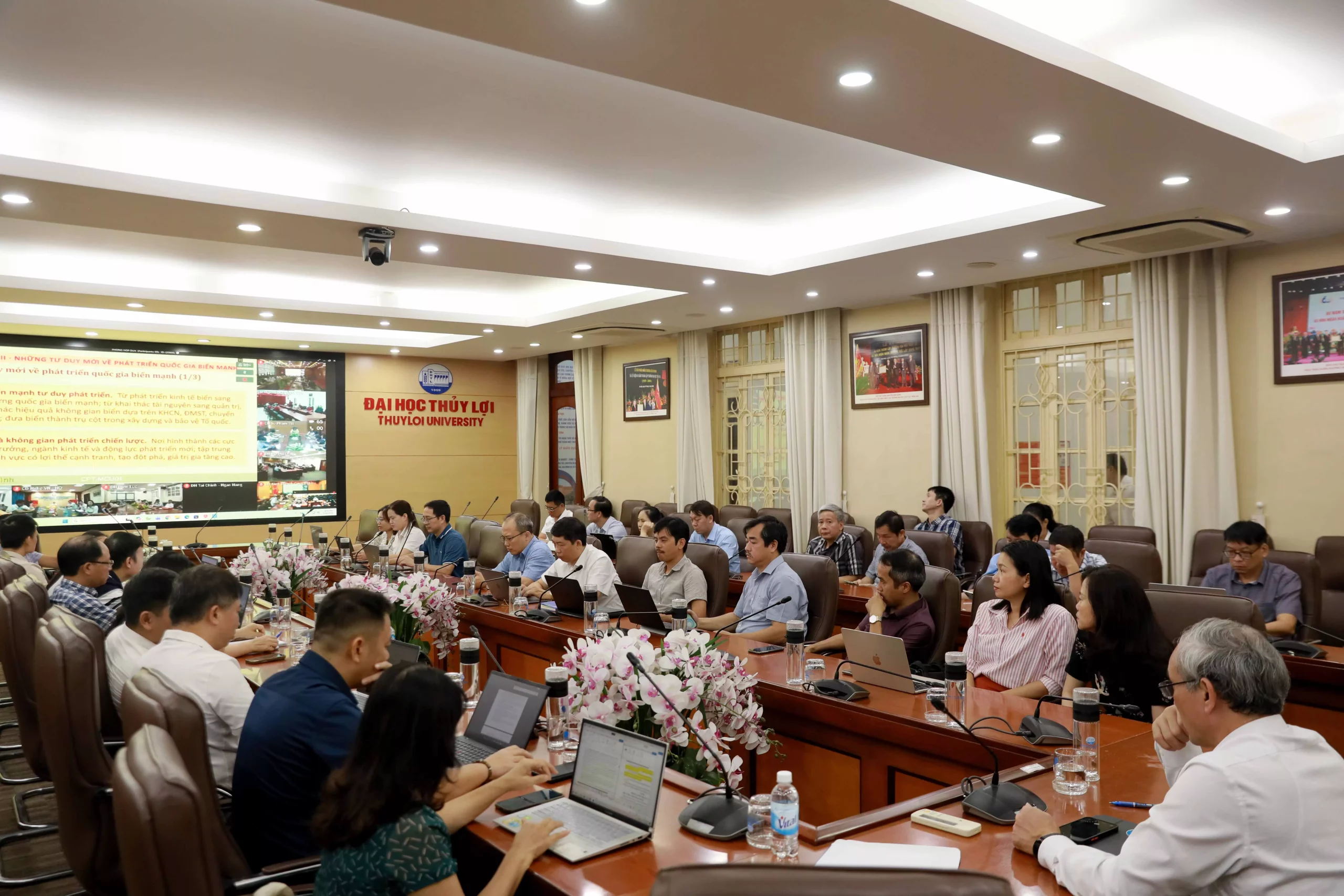 Trường Đại học Thủy lợi tham dự Hội nghị toàn quốc quán triệt, triển khai thực hiện Nghị quyết Hội nghị Trung ương 3 khóa XIV