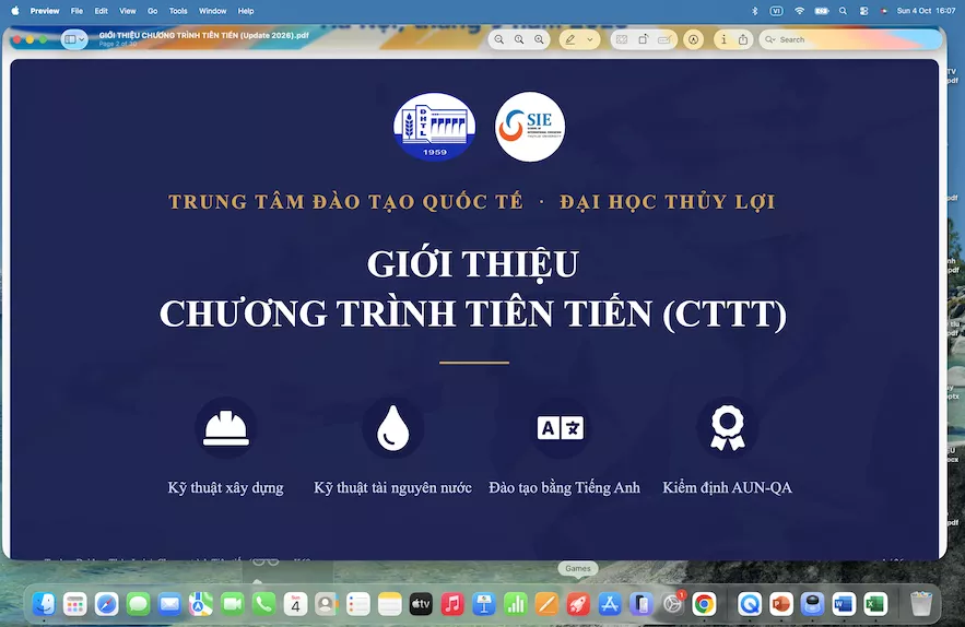 Chương trình Tiên tiến – Chắp cánh ước mơ kỹ sư toàn cầu tại Trường Đại học Thủy Lợi